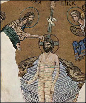 Baptism of of Christ Meister von Daphni