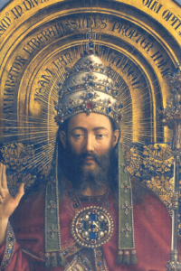 Jan van Eyck - Christ the KIng from the Ghent Altarpiece (1432)