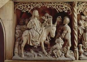 Entry into Jerusalem woodcarving