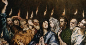 Detail of Penecost by El Greco