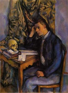 Paul Cezanne "Young Man and Skull" (1898)